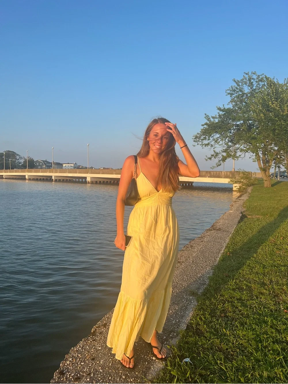 Abercrombie Bra Free Yellow Maxi Dress